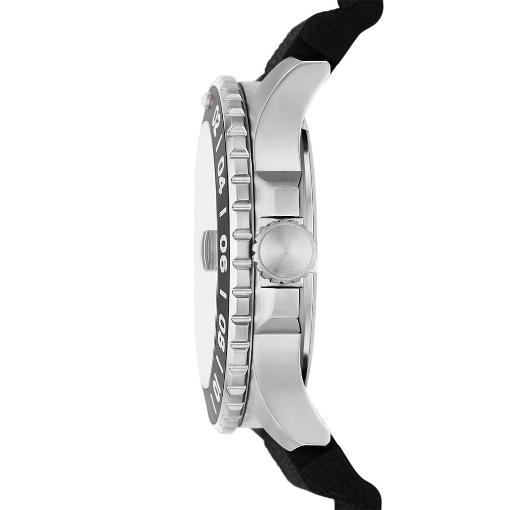 Fossil Reloj Analógico para Hombre de Cuarzo con Correa en Acero Inoxidable FS6036, Negro