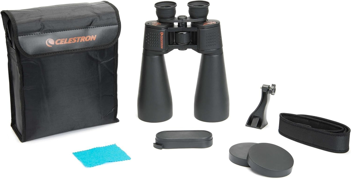 Celestron 71008 SkyMaster25x70mm Prismáticos Porro con Lente Multicapa, Cristal de Prisma Bak-4 y Funda de Soporte,Negro