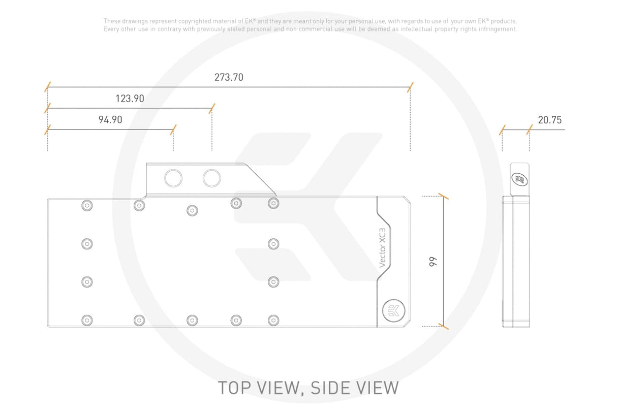 EK Water Blocks 3831109832646 pièce et accessoire pour systèmes de refroidissement d'ordinateurs Bloc d'eau