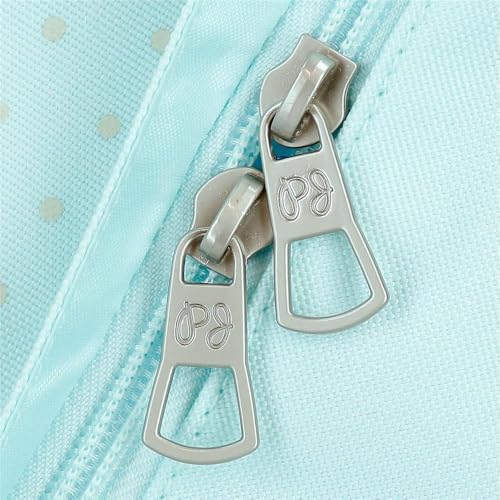 Pepe Jeans Dalma Mochila Compact 2 Ruedas Azul 32x43x21 cms Poliéster by Joumma Bags