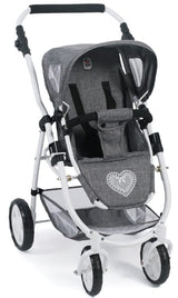 Bayer Chic 2000-Cochecito para muñecas Emotion 3 en 1 All In, Color Vaqueros Gris (637-76)