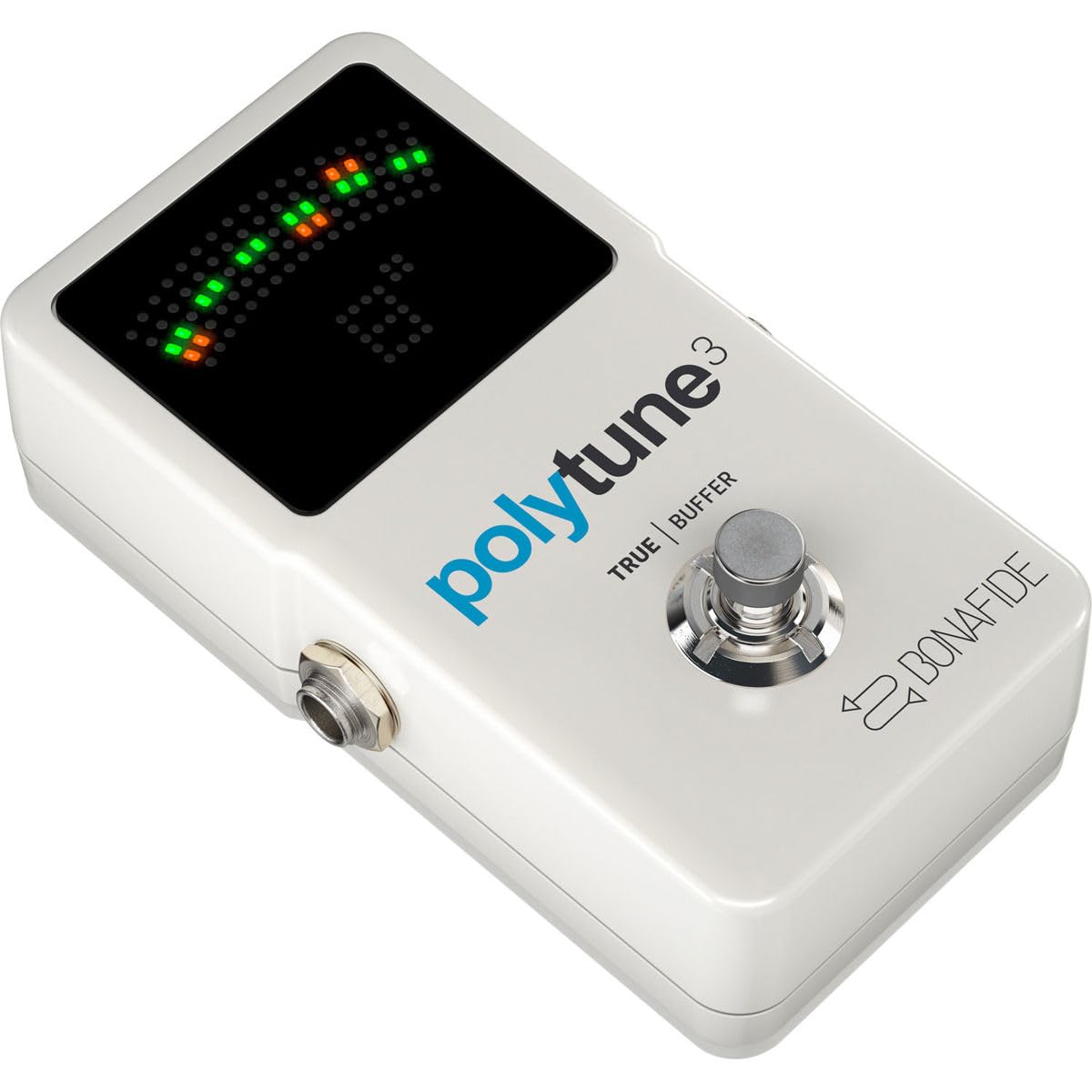 Sintonizador polifónico ultracompacto POLYTUNE 3 de TC Electronic con múltiples modos de afinación y BUFFER BONAFIDE incorporado