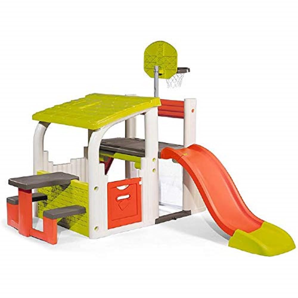 Smoby - Área Multijuegos, Rojo/Verde/Blanco/Gris (840203)