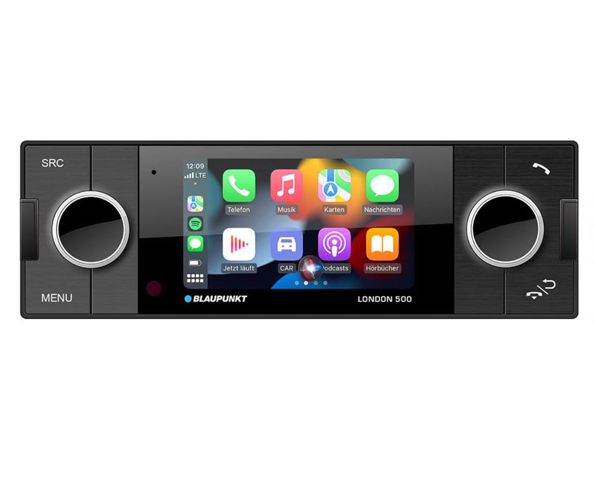 Blaupunkt London 500 Auto Radio Multimedia con Pantalla táctil a Color de 3,5 Pulgadas, sintonizador FM, Dab, Dab+, CODEM IV, Bluetooth, USB, 4 x 75 vatios