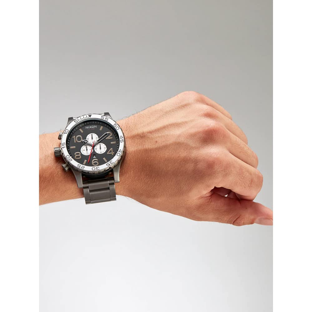 Nixon Reloj Analógico para Hombre de Cuarzo con Correa en Acero Inoxidable A083-5001-00