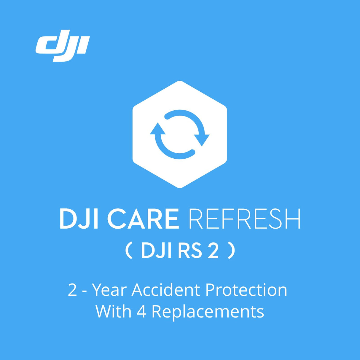 DJI RS 2 Care Refresh Servicio post-venta para Ronin S 2, hasta Dos Sustituciones en 2 Años, Asistencia Rápida, Cobertura de Accidentes y Daños por Agua, Activado dentro 30 días