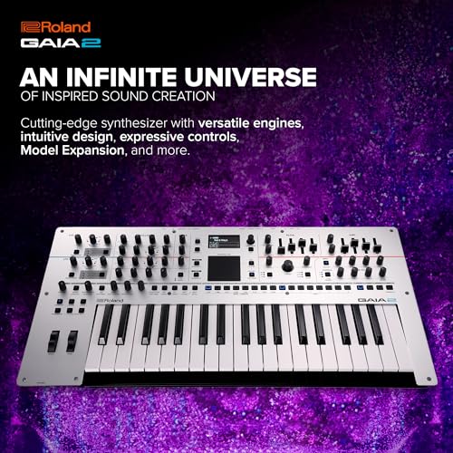 Sintetizador Roland GAIA 2 con prestaciones sonoras avanzadas | Generador de sonido híbrido que combina síntesis de tabla de ondas y virtual analógica | Motional Pad integrado