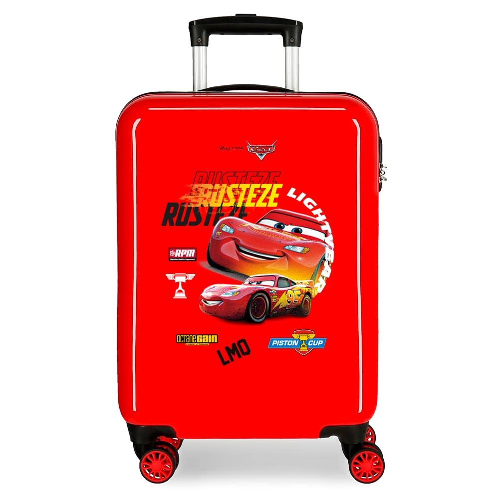 Disney Cars Rusteze Lightyear Maleta de cabina Rojo 38x55x20 cms Rígida ABS Cierre de combinación lateral 34L 2 kgs 4 Ruedas dobles Equipaje de Mano