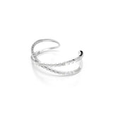 Swarovski Brazalete Hyperbola, Símbolo del infinito, Blanco, Baño de rodio, L