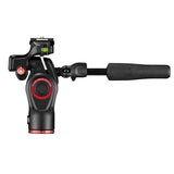 Manfrotto Befree - Cabezal de trípode para cámara en Vivo de 3 vías, Aluminio, Carga útil de 6 kg, para trípodes de Viaje, con Asas Plegables, Sistema de Arrastre Fluido, para Fotos y Videos, Equipo