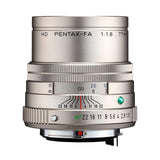 HD PENTAX-FA 77mmF1.8 Limited Silver Limited Medium teleobjetivo Prime, Revestimiento HD de Alto Rendimiento, Recubrimiento SP, diafragma Redondo, Cuerpo de Aluminio mecanizado