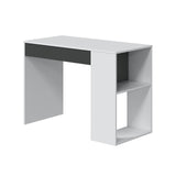 Habitdesign Mesa de Estudio con 1 Cajon, Mesa de Estudio o Escirtorio, Modelo Masster, Acabado en Blanco Artik y Gris Antracita, Medidas: 101 cm (Ancho) x 73 cm (Alto) x 50 cm (Fondo)
