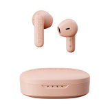 Urbanista Copenhagen Auriculares Inalámbricos, IPX4 Bluetooth 5.2 con Controles Táctiles y Micrófono con Cancelación de Ruido, 32H de Reproducción, Estuche de Carga USB C, Rosa Polvoriento