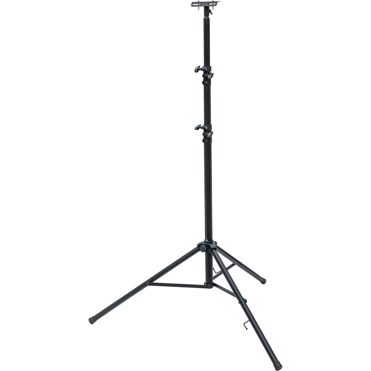 Brennenstuhl Trípode telescópico de construcción ST 302 para focos de Trabajo con Mecanismo de Descenso automático (Altura Regulable de 1,24m a 3m, máx. 20kg, con travesaño, 3 Tubos de Soporte)