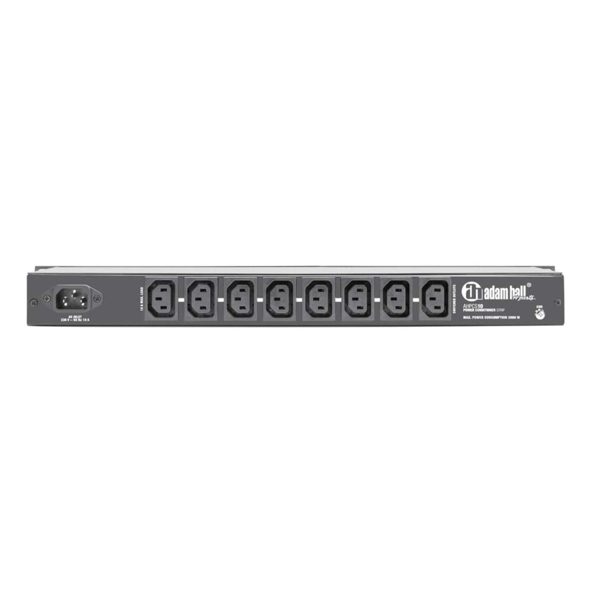 Adam Hall 19" Parts PCS 10 - Distribuidor de corriente con protección