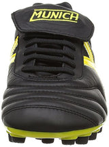Munich Mundial U25, Botas de fútbol Unisex Adulto, Negro (Black/Yellow), 46