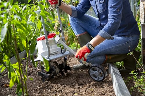 IKRA motoazada eléctrica motocultor IET 1030, Ancho de Trabajo 30cm, Profundidad 20cm, 1080W