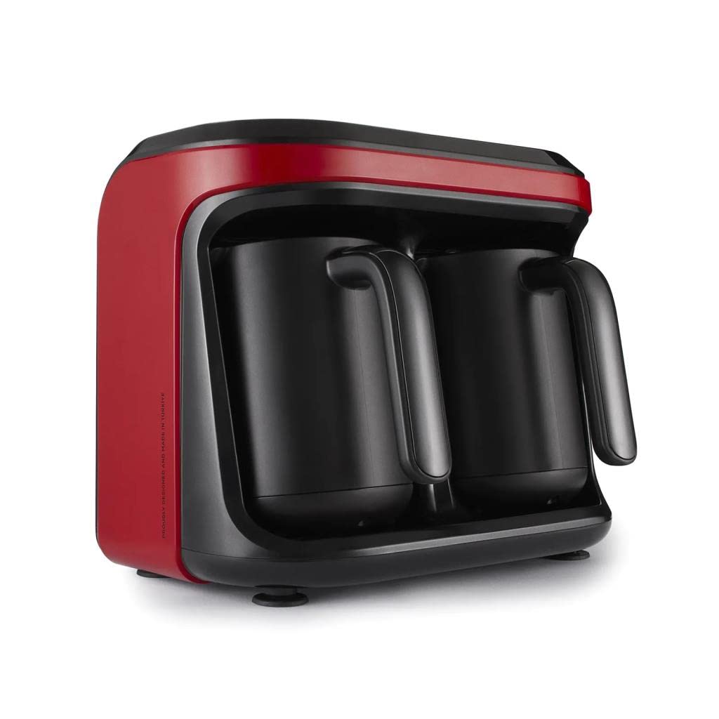 Karaca Hatır Hüps Duet Cafetera turca Rojo 1400 W Cafetera turca Simple Cafetera tradicional