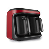 Karaca Hatır Hüps Duet Cafetera turca Rojo 1400 W Cafetera turca Simple Cafetera tradicional