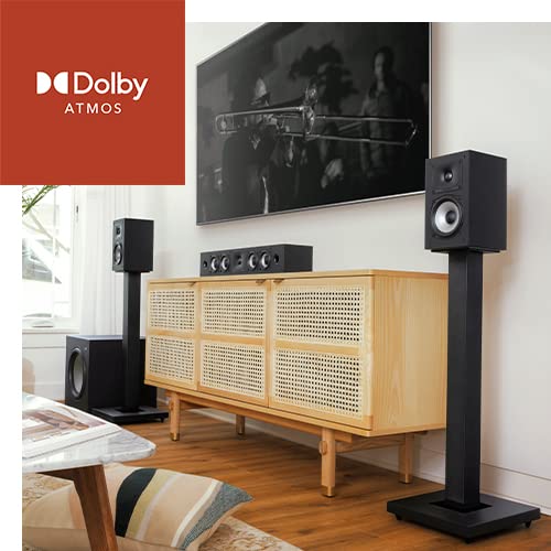 POLK AUDIO Monitor XT20 Altavoz de Estante, estéreo, Envolvente, Certificado de Alta resolución, Compatible con Dolby Atmos y DTS: X, Altavoces HiFi y de Cine en casa (par)