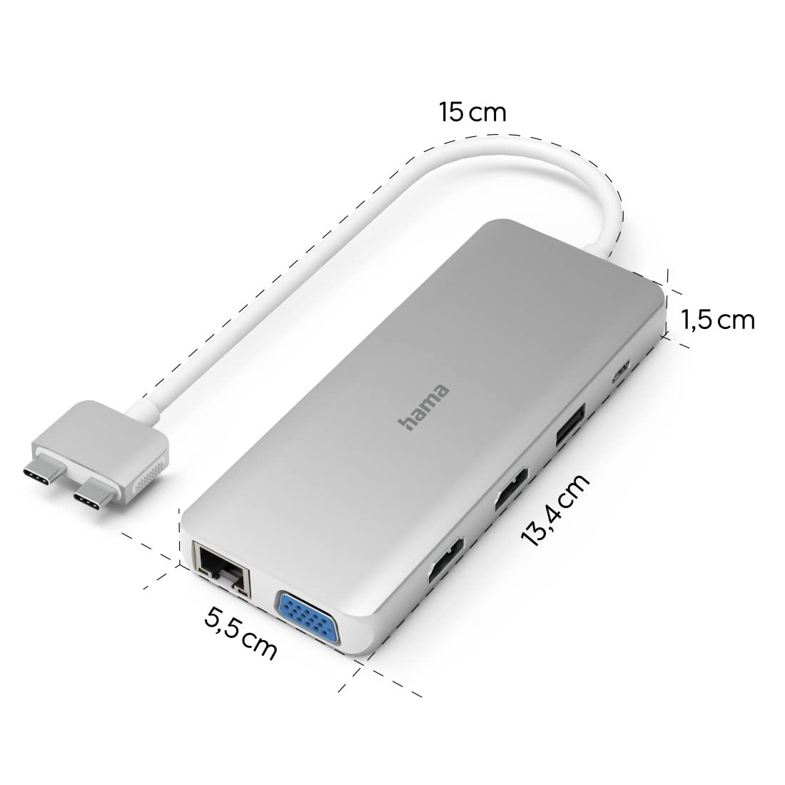 Hama Estación de Acoplamiento USB-C Connect2Mac (00200133)