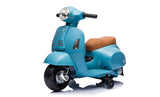 Turbo Challenge - Vespa GTS - Portador Eléctrico - 119167 - Scooter - Azul - Listo para Rodar - Máximo 25Kg - Plástico - Baterías Recargables - A Partir de 18 Meses