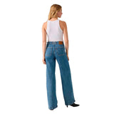 Levi's 728 Tailored HR Wide Leg Jeans, Mosey Mid Stone, 25W / 30L Mujeres