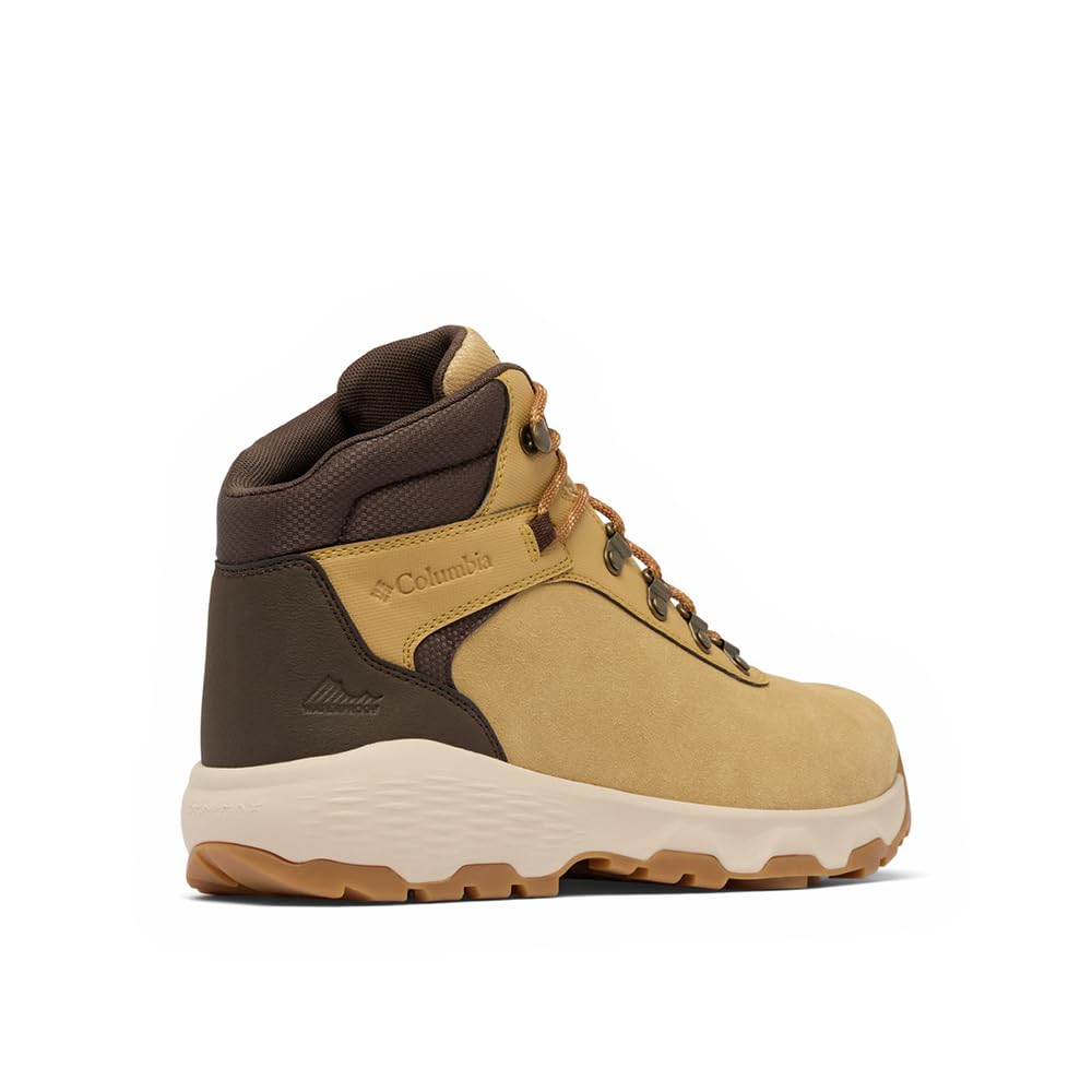 Columbia Men's Newton Wander, Waterproof Mid Rise Trekking and Hiking Boots, Curry/Cordovan, 12