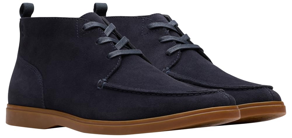Clarks Torford Mid, Derby Hombre, Navy Suede, 43 EU
