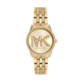 Michael Kors Reloj Bryant para Mujer, Movimiento de Cuarzo de Tres Agujas con Correa de Acero Inoxidable o cerámica, 35 mm, Tono Oro