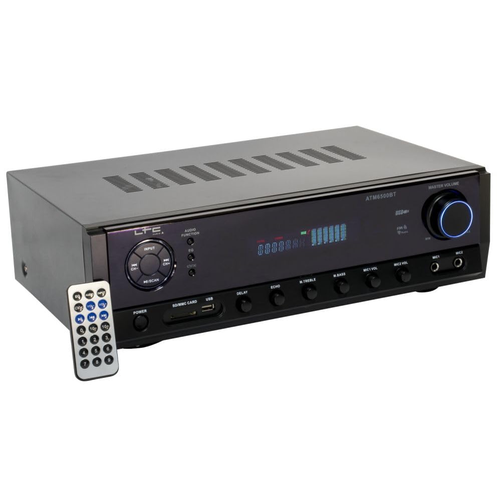 ATM6500BT - LTC - Amplificador HIFI 2 x 50W - USB, SD y Bluetooth - Negro