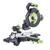 Evolution Power Tools F255SMS Sierra ingletadora deslizante multimaterial, Corta acero dulce, aluminio, plástico, madera con clavos incrustados, 255 mm (230V)