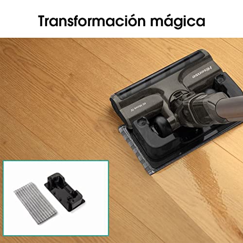 Hisense HVC6464A Aspirador Escoba sin cable, 25.2V, autonomía hasta 60 minutos , indicador LED de carga, accesorios para aspirar y fregar suelos con cepillo mopa