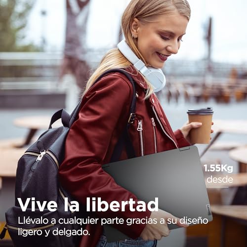 Lenovo IdeaPad Flex 5 Gen 8 Ordenador Portátil Táctil Convertible 14" WUXGA (AMD Ryzen 5 5625U, AMD Radeon Graphics, 16 GB RAM, 512 GB SSD, 60 Hz, Wi-Fi 6, Win 11 Home) Teclado QWERTY Español – Gris