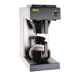 Buffalo CT815 Máquina de café con filtro de llenado manual, negro/acero inoxidable, capacidad de 2 L