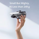RIIMUHIR dji Mini 2 Fly More Combo – Ultralight Foldable Drone, 3-Axis Gimbal with 4K Camera, 12MP Photos, 31 Mins Flight Time, OcuSync 2.0 10km HD Video Transmission, QuickShots, Gray