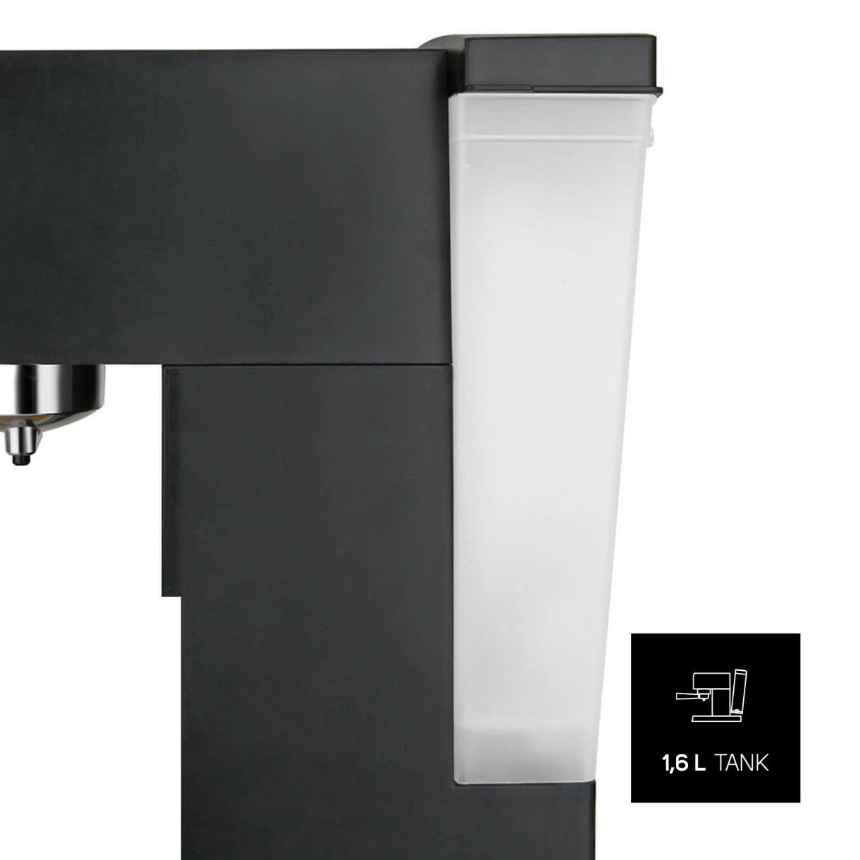 Minimoka - Cafetera espresso | 2 cacillos para 1 o 2 cafés | 15 bar | 850W | Vaporizador | 1.6L | Café molido o monodosis | Bandeja calienta tazas | Filtro Extra Cream | Inox