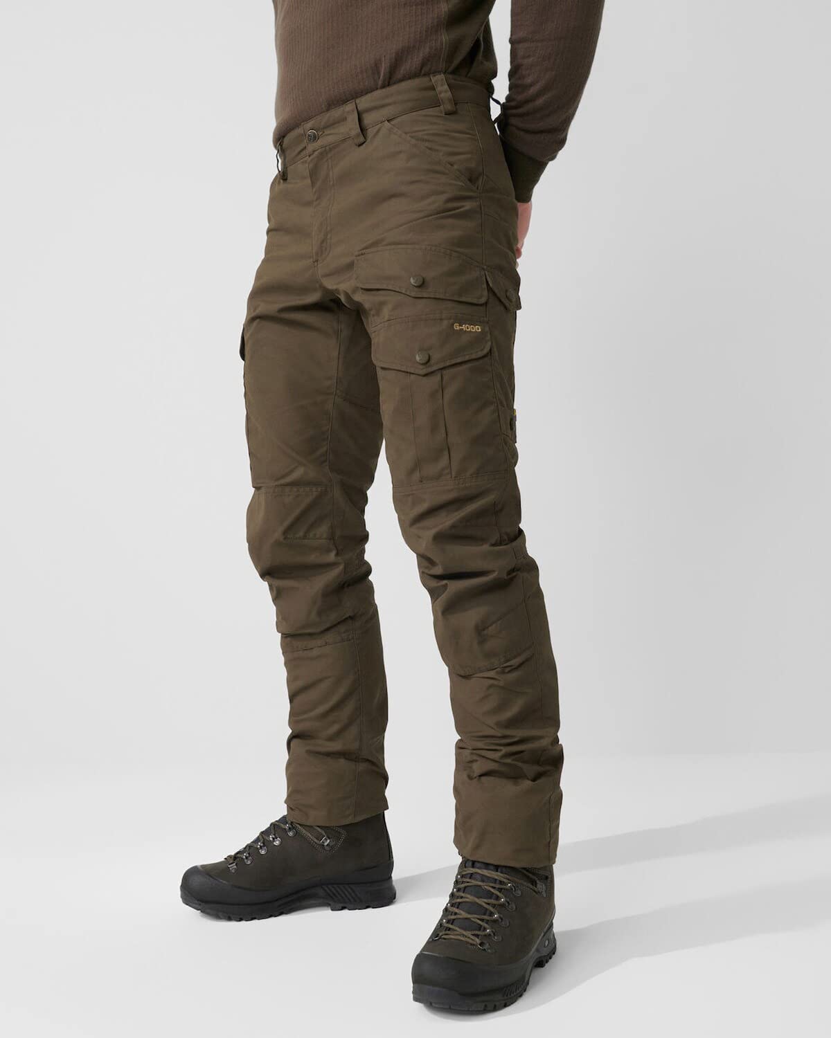 Fjallraven Barents Pro Hunting Trousers M Sport, Hombre, Dark Olive, 46