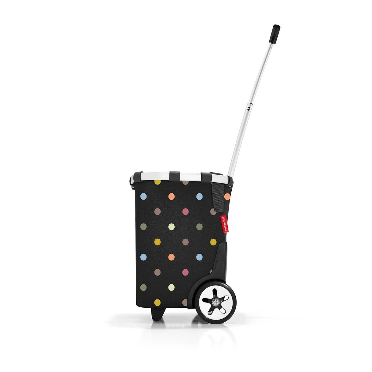 reisenthel carrycruiser - Carro de la Compra de Dos Ruedas portátil con Correa Ajustable para Hombro, Estructura Estable de Aluminio, Material Resistente al Agua, en Puntos