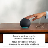 Echo Dot (5.ª generación, modelo de 2022) | versión internacional | Altavoz inteligente con Alexa | Antracita | No disponible en portugués (Portugal)