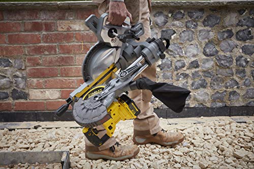 STANLEY FATMAX SFMCS701M1-QW - Ingletadora sin cable 18V, 190mm, 3800 rpm, Incluye 1 cuchilla 40 dientes, 1 batería 4Ah y cargador Gama FATMAX V20