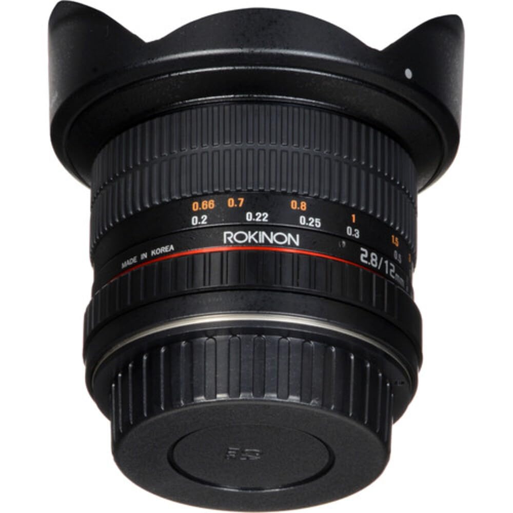 Rokinon Lente Ojo de pez de Marco Completo F2.8 de 12 mm para Nikon Ae