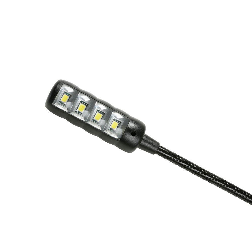 Adam Hall 19" Parts 87463 ULTRA C - Panel de iluminación LED COB para rack con dos lámparas flexo y selector de color