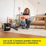 Kärcher Lava-aspiradora SE 3 Compact, 500 W, depósito Agua Limpia: 1,7 l, Superficie: 2,76 m², 4,1 kg, Manguera de pulverización y aspiración, Boquilla de Lavado tapicerías y Ranuras