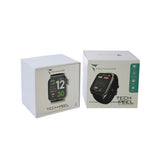 Techmade Smartwatch Tech Feel, ECG de un Solo Trazo, frecuencia cardíaca, oxigenación, Deporte, Monitor de sueño, notificación de Llamada, Compatible con iOS y Android (Black Case and Strap)