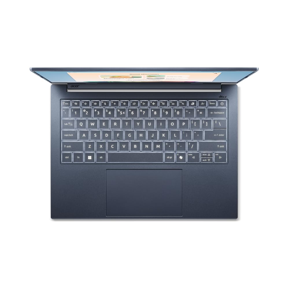 acer Aspire 14 AI Copilot+ PC A14-11M, Ordenador Portátil 14" WUXGA IPS (Qualcomm Snapdragon X X1-26100, 16 GB RAM, 512 GB SSD, Qualcomm Adreno, Windows 11 Home), Azul, Teclado QWERTY Español