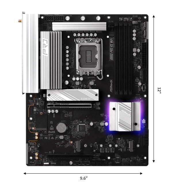 ASRock B860 Pro RS WiFi DDR5 Intel S1851 Retail (90-MXBRK0-A0UAYZ)