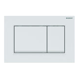 Geberit Sigma30 115.883.01.1 - Placa de control de 2 cantidades, color blanco mate, 115883011