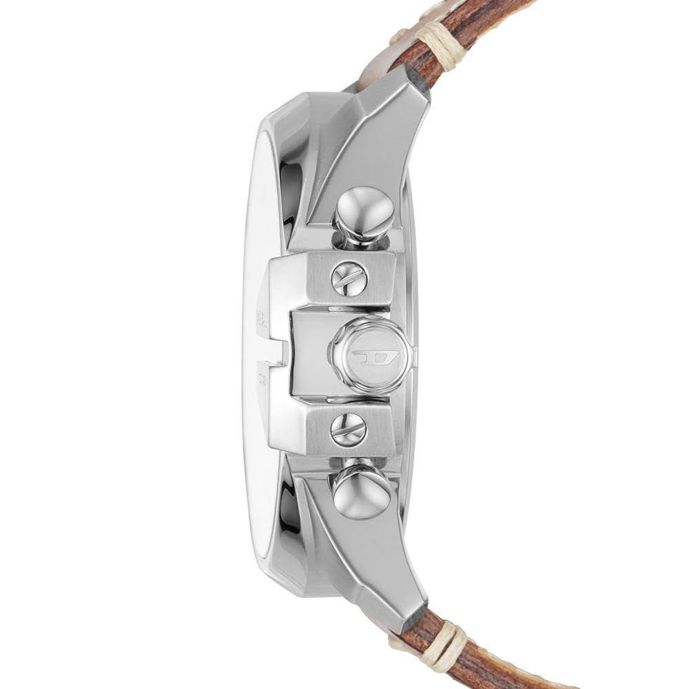 Diesel Reloj Analógico para Hombres de Cuarzo con Correa en Cuero DZ4458