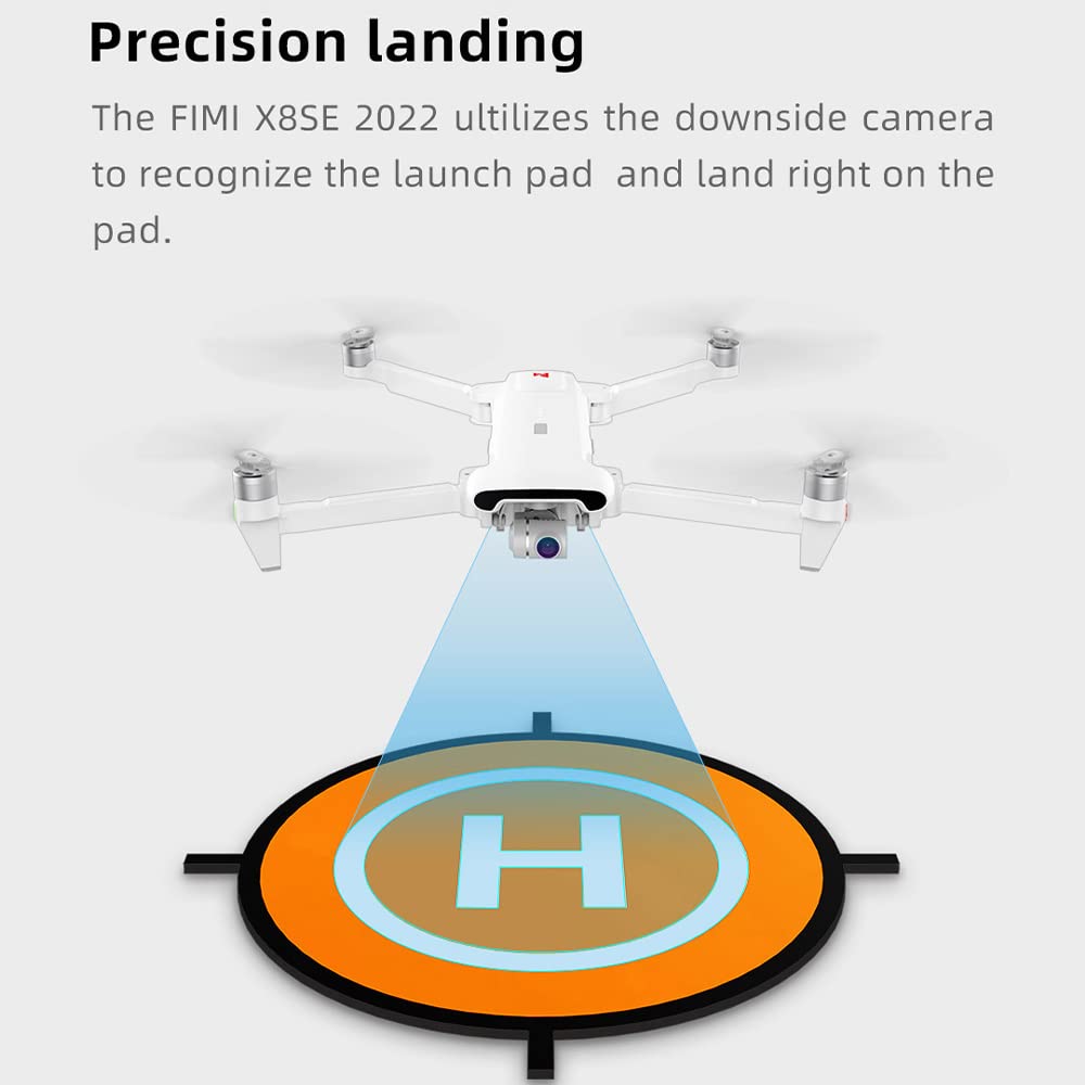 FIMI X8SE 2022 V2 Drones con Cámara EIS 4K HD, 10km Distancia Control, 3 Ejes Cardán, GPS Retorno Inteligente, 35mins Duracion Del Vuelo, Profesional FPV Quadcopter RC Drone (2 Pilas+Altavoces)